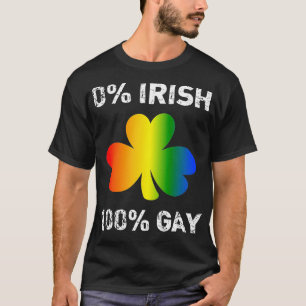 0アイルランド100ゲイおもしろいセントSaint patricks day Tシャツ