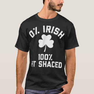 0アイルランド100フィットシャケドサンパトリックの日ティー Tシャツ