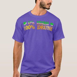 0アイルランド100飲おもしろいSt patricks day飲料D Tシャツ