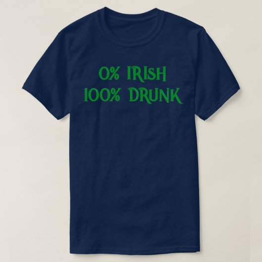 0アイルランド100飲St patricks dayアイリッシュギフト3 Tシャツ (デザイン正面)