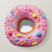 0カロリー無脂肪おいしいドーナツ枕 ラウンドクッション (正面)