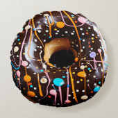 0カロリー無脂肪おいしいドーナツ枕 ラウンドクッション (正面)