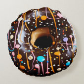 0カロリー無脂肪おいしいドーナツ枕 ラウンドクッション (裏面)