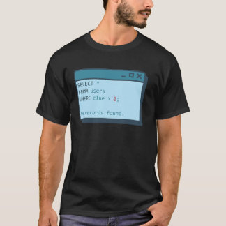 0コンピュータ以上の手がかり素晴らしを持つユーザーから選択 Tシャツ