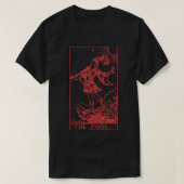 0ザフールタロットオカルトルシファー666ゴシックブラッククラフ Tシャツ (デザイン正面)