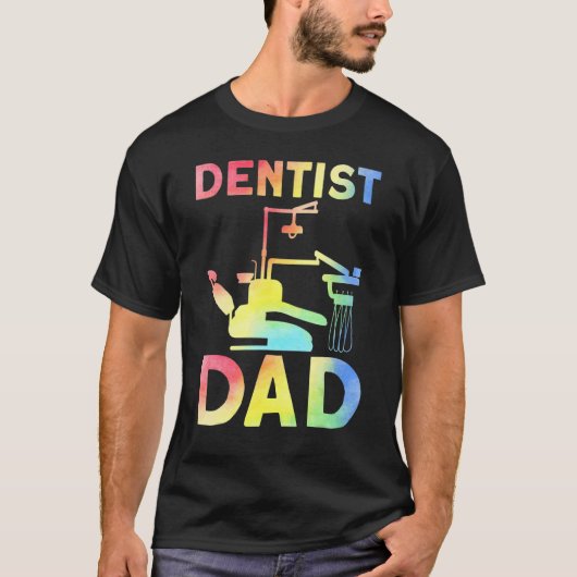 0人の歯医者のパパ Tシャツ (正面)