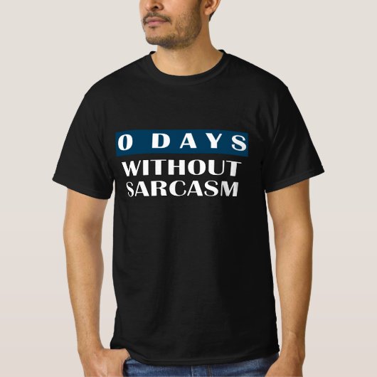 0日(皮肉なし) Tシャツ (正面)