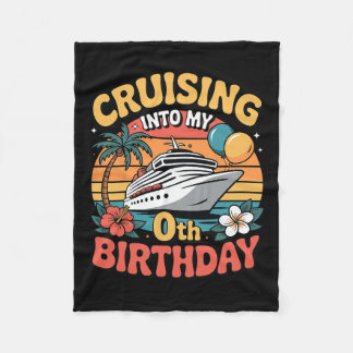 0歳の誕生日を迎えて フリースブランケット