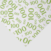 0番目の誕生日の緑/白の乱数パターン 薄葉紙 (詳細)