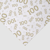 0番目の誕生日金ゴールド/白の乱数パターン 薄葉紙 (詳細)