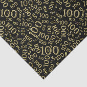 0誕生日ブラック/金ゴールド乱数パターン 薄葉紙 (詳細)