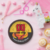00とまだ煙が出る |誕生日 ペーパープレート (パーティー)