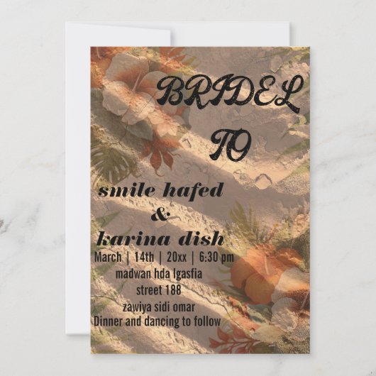 00'モダンs Rainbow Just Love's 結婚 Invita Invi 招待状 (正面)