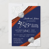 00周年記念 - 赤、白、青 招待状 (正面)