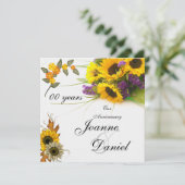 00周年 招待 サンキライ 花 招待状 (スタンド正面)