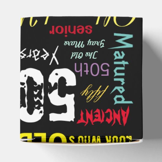 00番目のハッピーバースデーのグラフィティスタイル優先ボックス フェイバーボックス (上部)