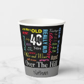 00番目の誕生日 – カスタマイズ 紙コップ (正面)