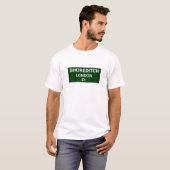 000の道路標識-ロンドン- SHOREDITCH E1 Tシャツ (正面フル)