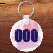 000エンジェルナンバーピンクブルースピリチュアル覚醒 キーホルダー (正面)