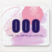 000天使ナンバーズピンク無限スピリットハイビベス マウスパッド (正面)