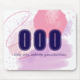 000天使ナンバーズピンク無限スピリットハイビベス マウスパッド