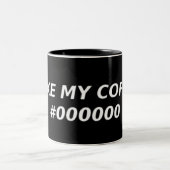 #000000コーヒー・マグ ツートーンマグカップ (中央)