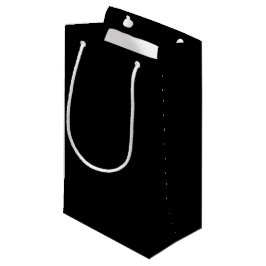 #000000 16進コードくもの巣カラーダークブラックビジネス スモールペーパーバッグ