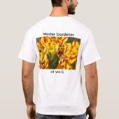 000050の仕事のマスターの庭師、 Tシャツ (裏面)
