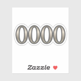 0000 Angel Number Expantion Sticker シール