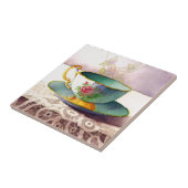 0001ティーカップオンレースタイル タイル (側面)