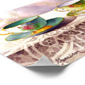 0001列のティーカップスアートプリント ポスター (角)