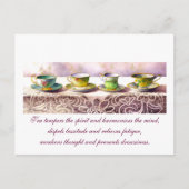 0001列の茶碗ルー湯はがき ポストカード (正面)