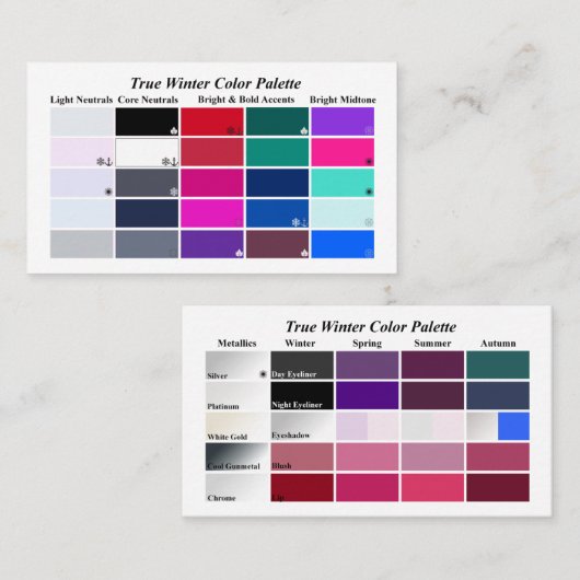 #0001真冬 名刺 (正面/裏面)