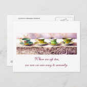 0001行のティーカップAlexandra Stoddardはがき ポストカード (正面/裏面)