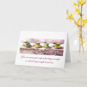 0001行のティーカップC.S.ルイス・グリーティング・カード カード (黄色い花)