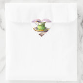 0001 Teacup on Laceスタンプ ハートシール (バッグ)