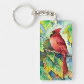 0004 （鳥）ショウジョウコウカンチョウKeychain キーホルダー (正面)
