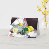 0014 When Life 与え You Lemons誕生日カード カード (黄色い花)