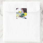 0014 When Life 与え You  Lemons スクエアシール (バッグ)