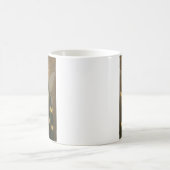 001_A fairy princess in teal green and crimson. コーヒーマグカップ (中央)