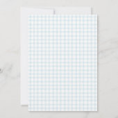 001 Sky Blue Watercolor Wildflower Baby Shower 招待状 (裏面)