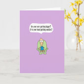 002おもしろい漫画誕生日カード – 大耳 – 002 カード (黄色い花)