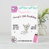 00210代の若者ガールのパーティーvscoトレンドをテーマ 案内状 (スタンド正面)