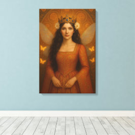 002_A fairy princess in burnt orange. キャンバスプリント