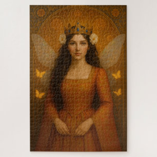 002_A fairy princess in burnt orange. ジグソーパズル