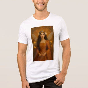 002_A fairy princess in burnt orange. トライブレンドTシャツ