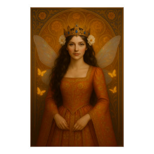 002_A fairy princess in burnt orange. ポスター