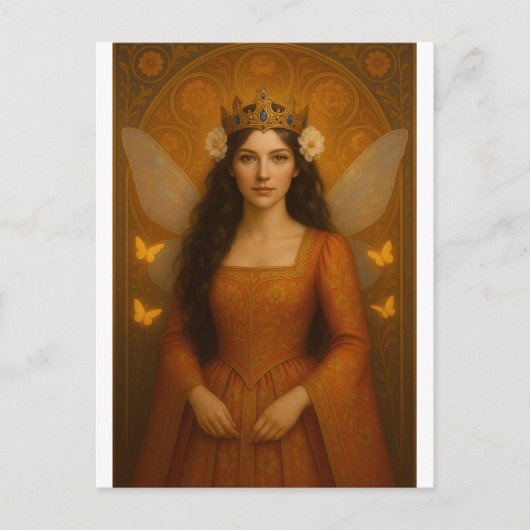 002_A fairy princess in burnt orange. ポストカード (正面)