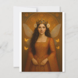 002_A fairy princess in burnt orange. ポストカード