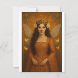 002_A fairy princess in burnt orange. ポストカード